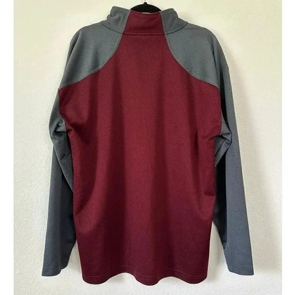 Texas A&M pullover jacket performance athletic maroon Aggies zip up embroidered - Picture 5 of 5